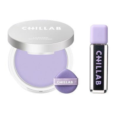 Combo - Lavender Matte Powder and Magic Black Plumping Lip Oil